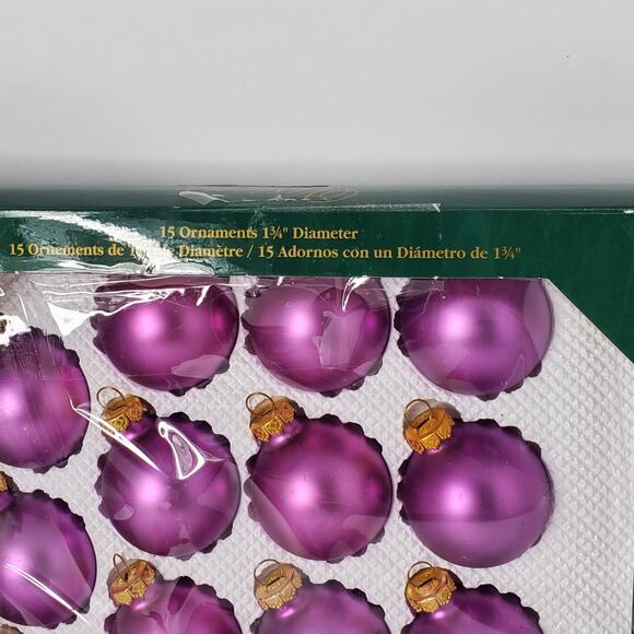 Visions By Holly Romantic Heirloom Across purple colorful Set of 15 Ornaments - Picture 12 of 15